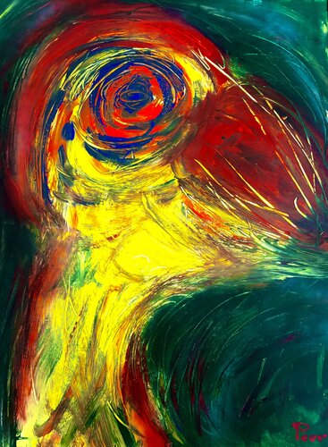 ‘’Not So Much Has Changed’’ – A parrot from 3.5 billion years ago von Peer The New Dutch Painter, Malerei kaufen auf Singulart