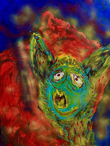 ‘’Lost in Space’’ - A Cosmic Reflection von Peer The New Dutch Painter, Malerei kaufen auf Singulart