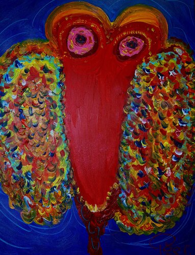 ‘’Baby Spread your Wings’’ - The Return of the Primordial Angel by Peer The New Dutch Painter, Painting for Sale on Singulart