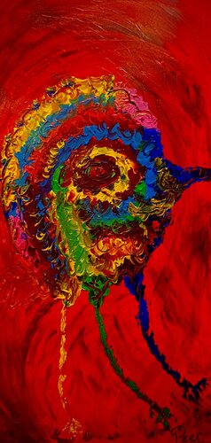 ‘’He Knows It Better’’ - The Primordial Ego within every Tribe de Peer The New Dutch Painter, Pintura a la venta en Singulart