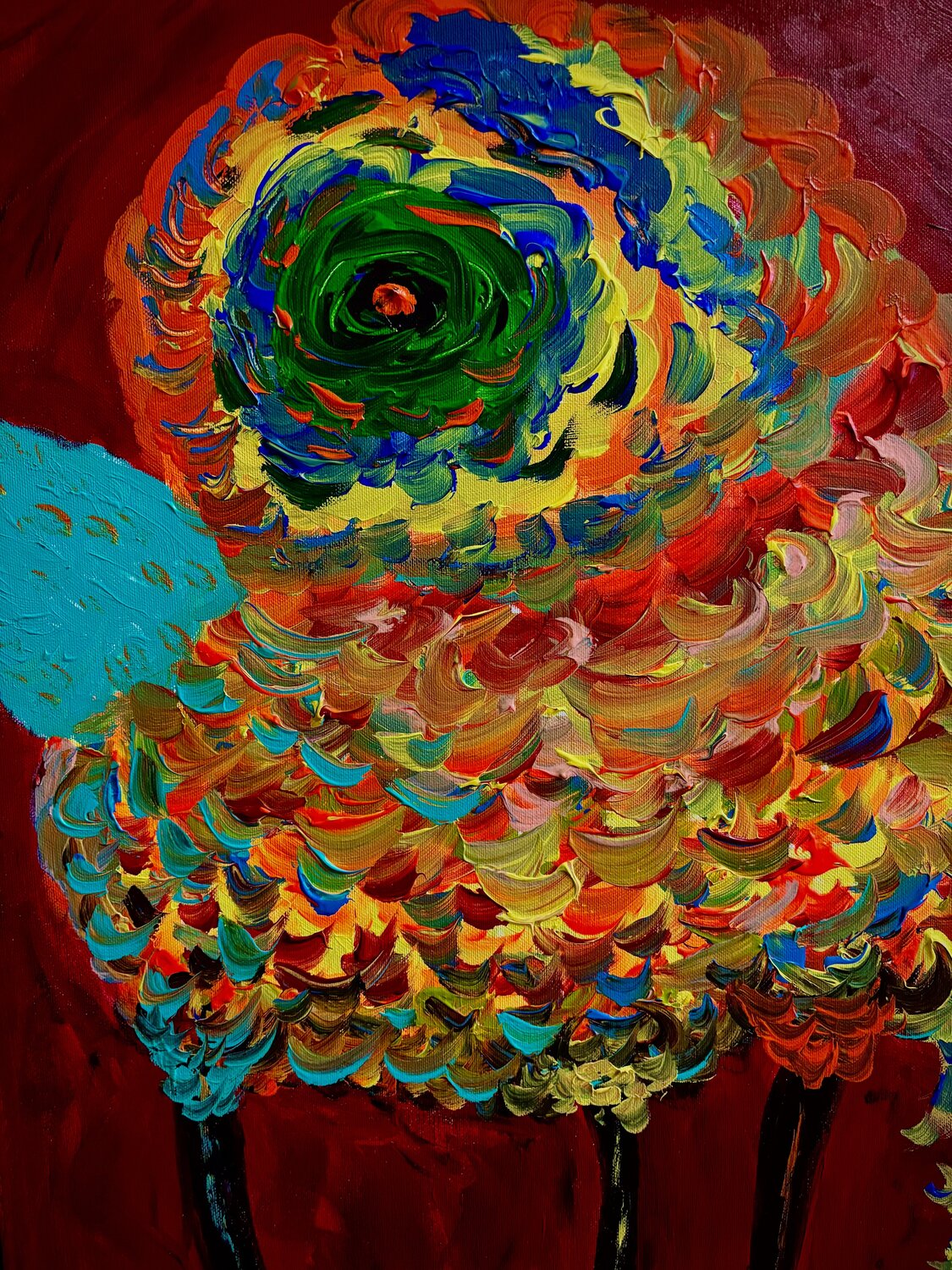 ‘‘Long Legs’’ - The Search for Balance Peer The New Dutch Painter Originalgemälde zu verkaufen
