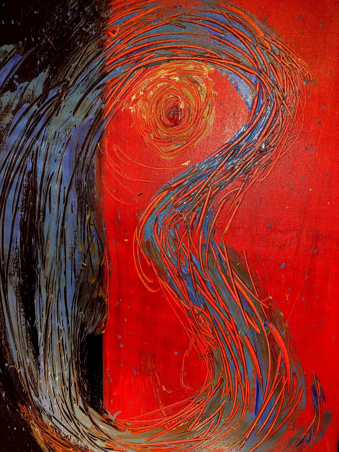 ‘’DNA on the Move’’ – The Eternal Search for Connection Peer The New Dutch Painter Dipinto originale in vendita