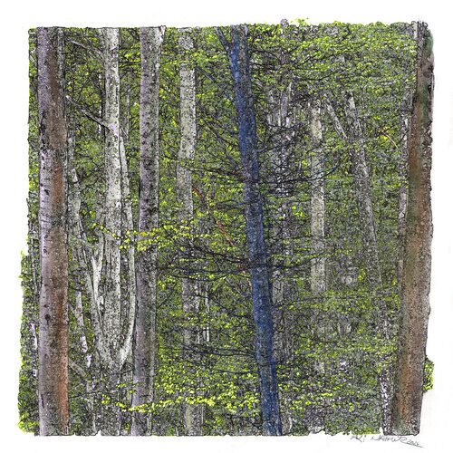 "Der blaue Baum" van Ari Nahor, Digitaal te koop op Singulart