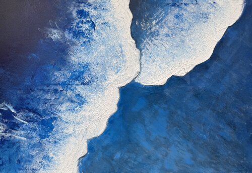 Mitten im Ozean van Lisa Auer, Schilderij te koop op Singulart