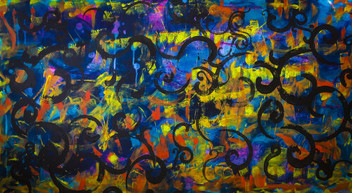 Filigree On Fire di Mark LaRiviere, Pittura in vendita su Singulart