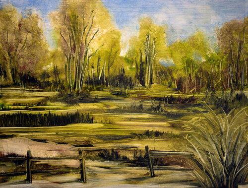 Bucolic Landscape van Mark LaRiviere, Schilderij te koop op Singulart
