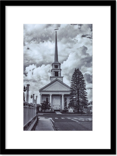 Stowe Community Church - Original Platinum/Palladium Print di Mark LaRiviere, Fotografia in vendita su Singulart