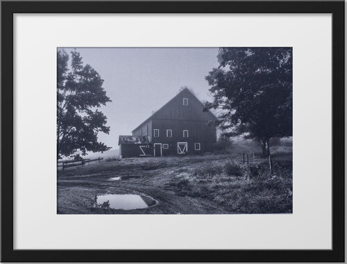 Antique Vermont Barn - Original Platinum/Palladium Print Mark LaRiviere