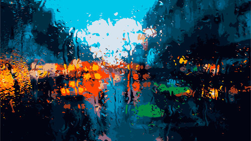 City Rain di Mark LaRiviere, Digitale in vendita su Singulart