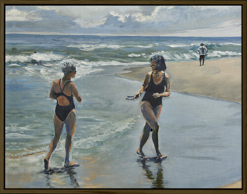 Wasque Point Swimmers di Mark LaRiviere, Pittura in vendita su Singulart