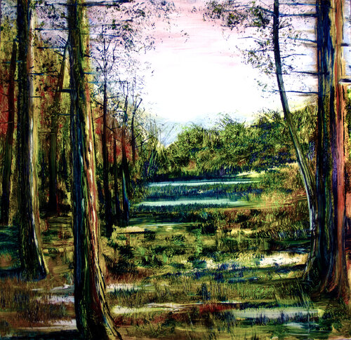 Forest Pond di Mark LaRiviere, Pittura in vendita su Singulart