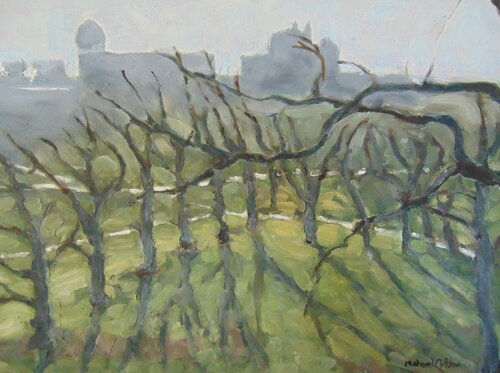 The winter trees of Greenwich von michael aitken, Malerei kaufen auf Singulart