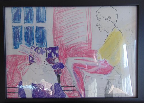 Bill's friend van michael aitken, Tekening te koop op Singulart