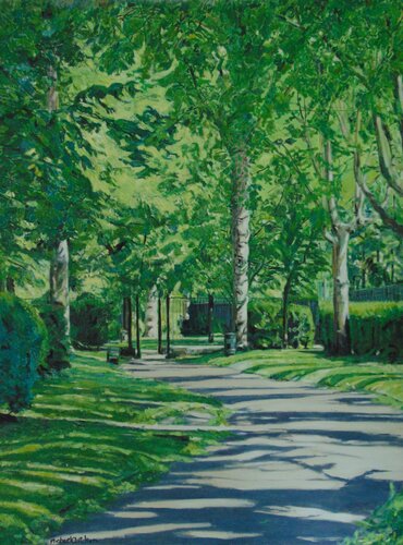 Stepney Green Park No3, Prelude by michael aitken, Painting for Sale on Singulart