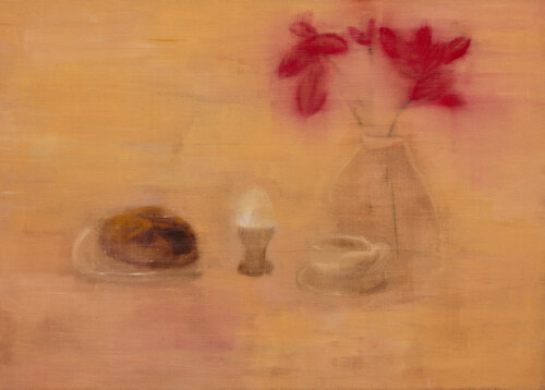 Blume an Ei Barbara Petzold