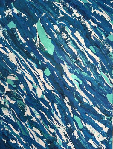 Play of the Sea - Jeu de la Mer - by Elena Maslovskaya, Painting for Sale on Singulart