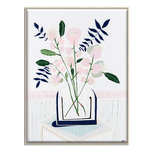 Angel Face Original Abstract Floral Painting by Ani Ipradjian van Ani ipradjian, Schilderij te koop op Singulart