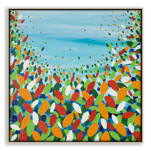 Chakra Leaves Original Painting by Ani Ipradjian van Ani ipradjian, Schilderij te koop op Singulart