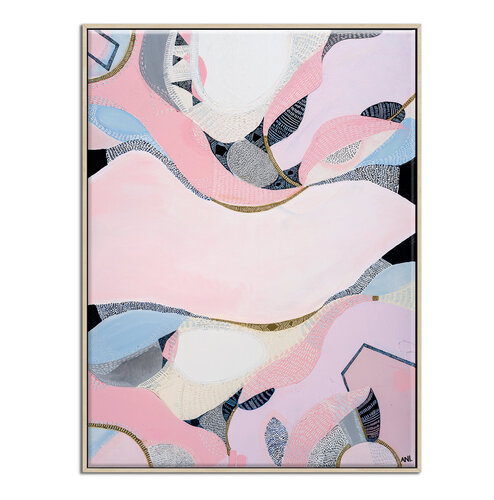 Pink Lake Esperance Original  Painting by Ani Ipradjian van Ani ipradjian, Schilderij te koop op Singulart