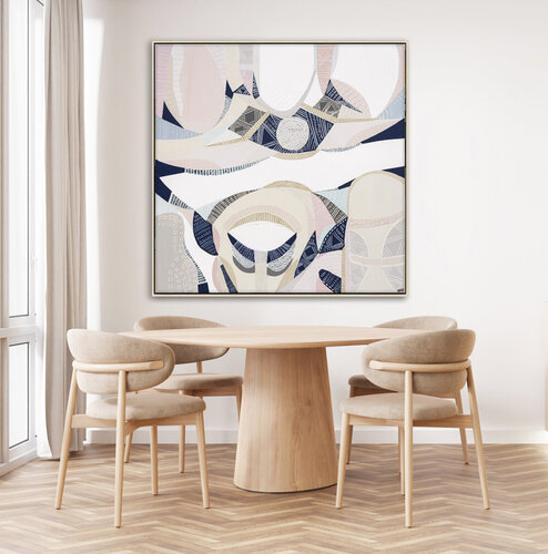 Bubblegum Pink Lake Original Painting by Ani Ipradjian di Ani ipradjian, Pittura in vendita su Singulart