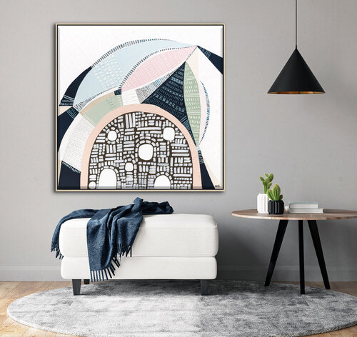 Pink Salt 2 – Original Abstract Painting by Ani Ipradjian von Ani ipradjian, Malerei kaufen auf Singulart