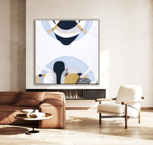 Blue Mountains 3 Original Abstract Painting by Ani Ipradjian van Ani ipradjian, Schilderij te koop op Singulart
