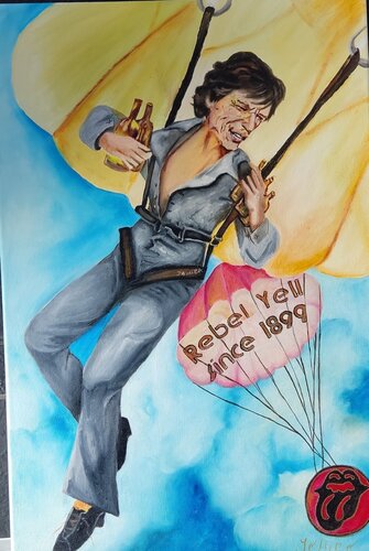 Parachute Jagger di Mila Müller, Pittura in vendita su Singulart