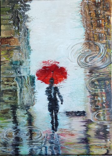 Rainy Days di Mila Müller, Pittura in vendita su Singulart