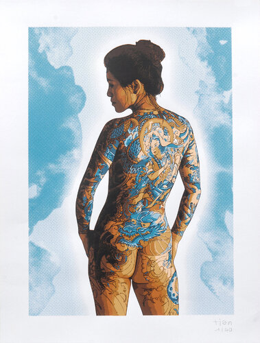 Irezumi Dragon (sérigraphie  sur papier) by TIAN, Print for Sale on Singulart