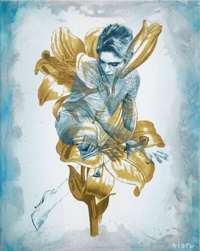 Edie & the Lilies di TIAN, Pittura in vendita su Singulart