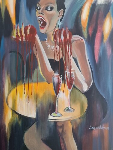 Moscow lights 2 von Elizaveta Nabokova, Malerei kaufen auf Singulart