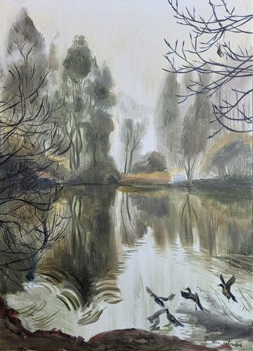 October fog von Elizaveta Nabokova, Malerei kaufen auf Singulart