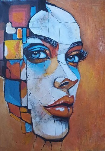 Femme imaginaire van Iwona Szala, Schilderij te koop op Singulart