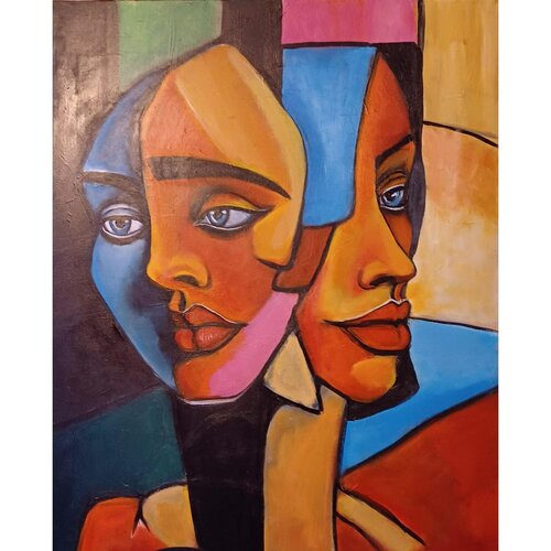 Les pensifs van Iwona Szala, Schilderij te koop op Singulart