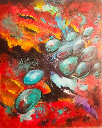 Galaxy van Iwona Szala, Schilderij te koop op Singulart