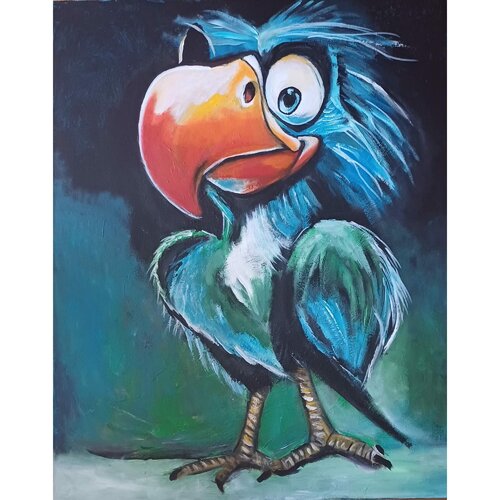 Drôle l'oiseau  Inspiration von Iwona Szala, Malerei kaufen auf Singulart