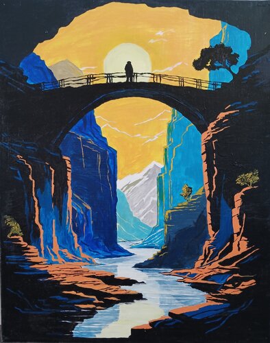 Schwelle der Ewigkeit van Nataliia Lipetska, Schilderij te koop op Singulart