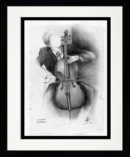 Double Base – To Resonate From Silence par Ian Anderson, Dessin en vente sur Singulart
