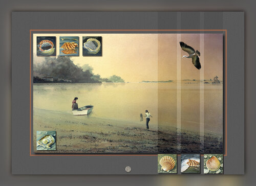 Hunter Gatherers 1 – Acrylic Enhanced Giclée Print on Archival Canvas - Limited Edition von Ian Anderson, Druck kaufen auf Singulart