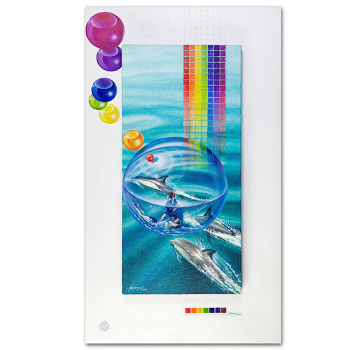 Rainbows End - The Dolphins Play van Ian Anderson, Schilderij te koop op Singulart