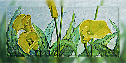 Consider The Lilies 2 - Yellow Cala Lily - Acrylic Enhanced Giclée Print on Archival Canvas - Limited Edition by Ian Anderson, Print for Sale on Singulart