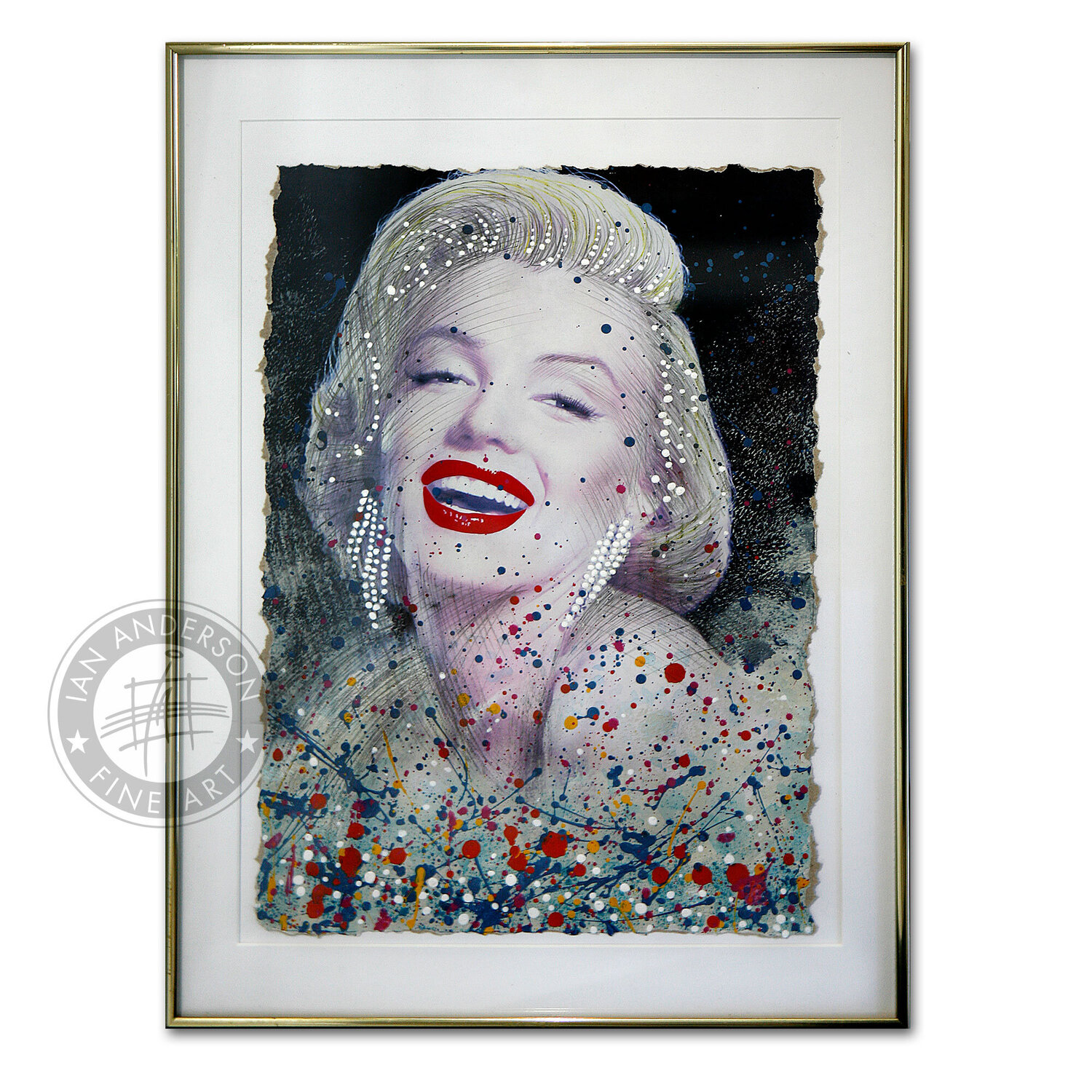 Marilyn Munroe - The Gifted One with a Sad Heart Ian Anderson Werk auf Papier zu verkaufen