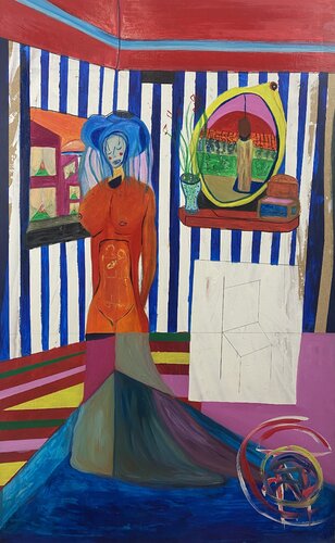 Mirror Room de Denys Chumachenko, Pintura a la venta en Singulart