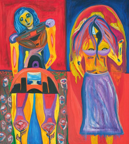 The Meeting di Denys Chumachenko, Pittura in vendita su Singulart