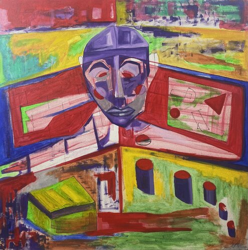 Completionist par Denys Chumachenko, Peinture en vente sur Singulart