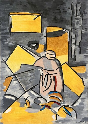 Flasche van Ralf Haberich, Schilderij te koop op Singulart