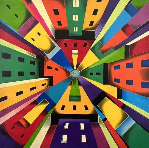Central city de LORENZO MONEGATO, Pintura a la venta en Singulart