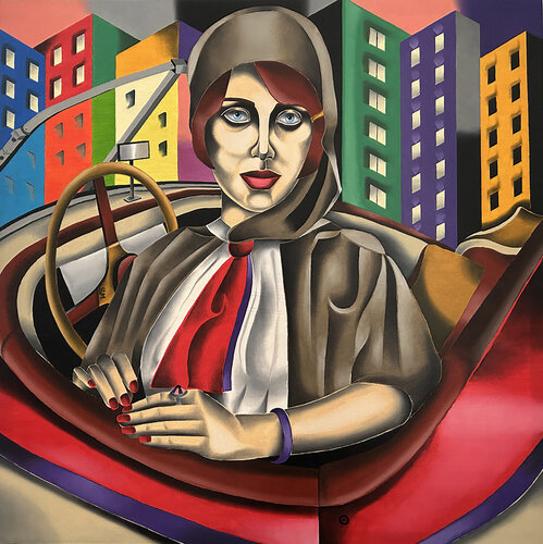 Lady Cadillac von LORENZO MONEGATO, Malerei kaufen auf Singulart