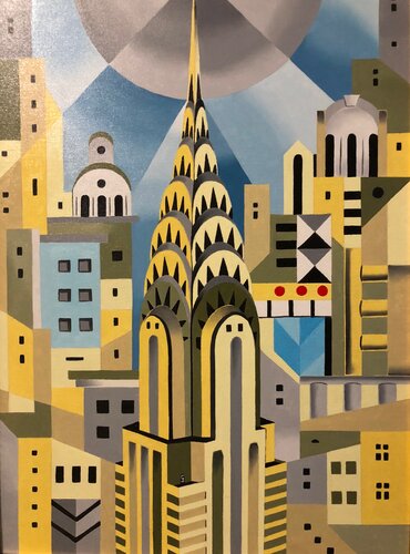 Chrysler Building di LORENZO MONEGATO, Pittura in vendita su Singulart