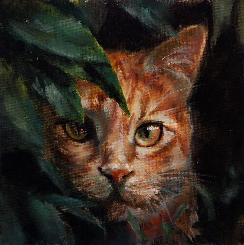 Cat van Diana Ivashkevich, Schilderij te koop op Singulart
